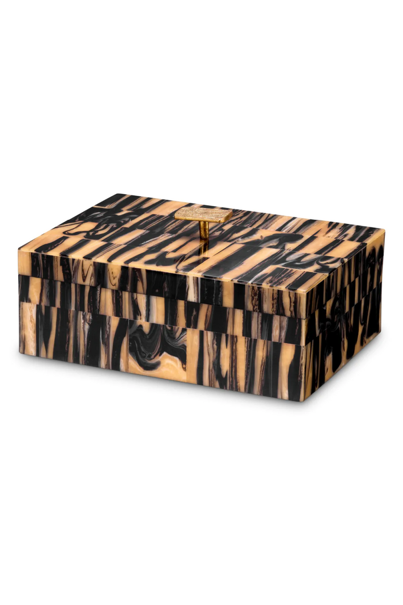 Caja Decorativa de Resina Bicolor | Eichholtz Capitola S | Oroa.es