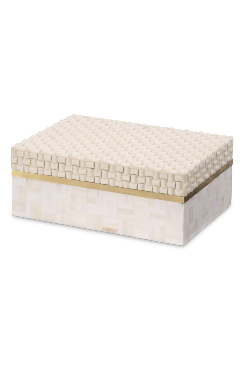 Caja Decorativa de Resina Crema | Eichholtz Seaside S | Oroa.es