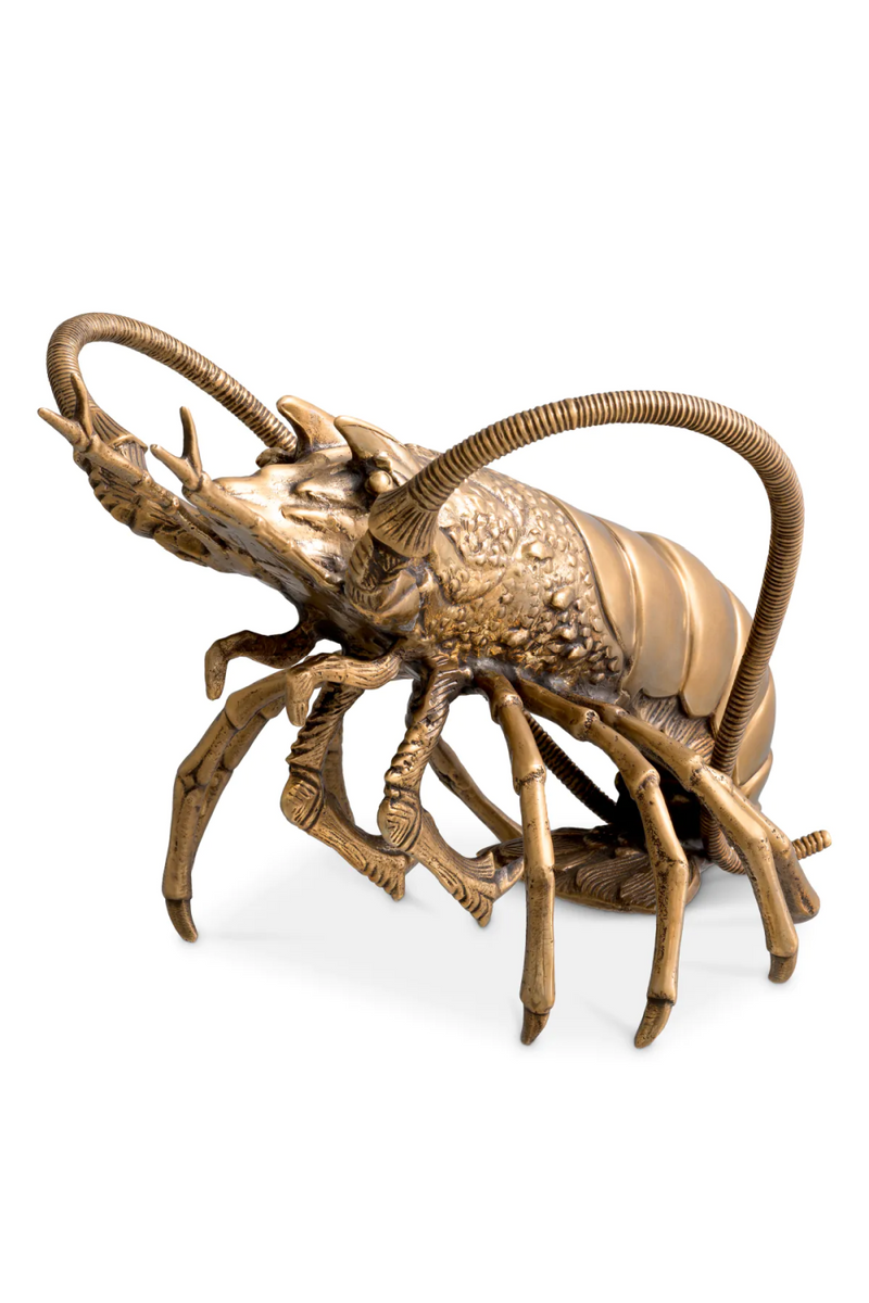 Objeto Decorativo de Latón Antiguo | Eichholtz Lobster | Oroa.es