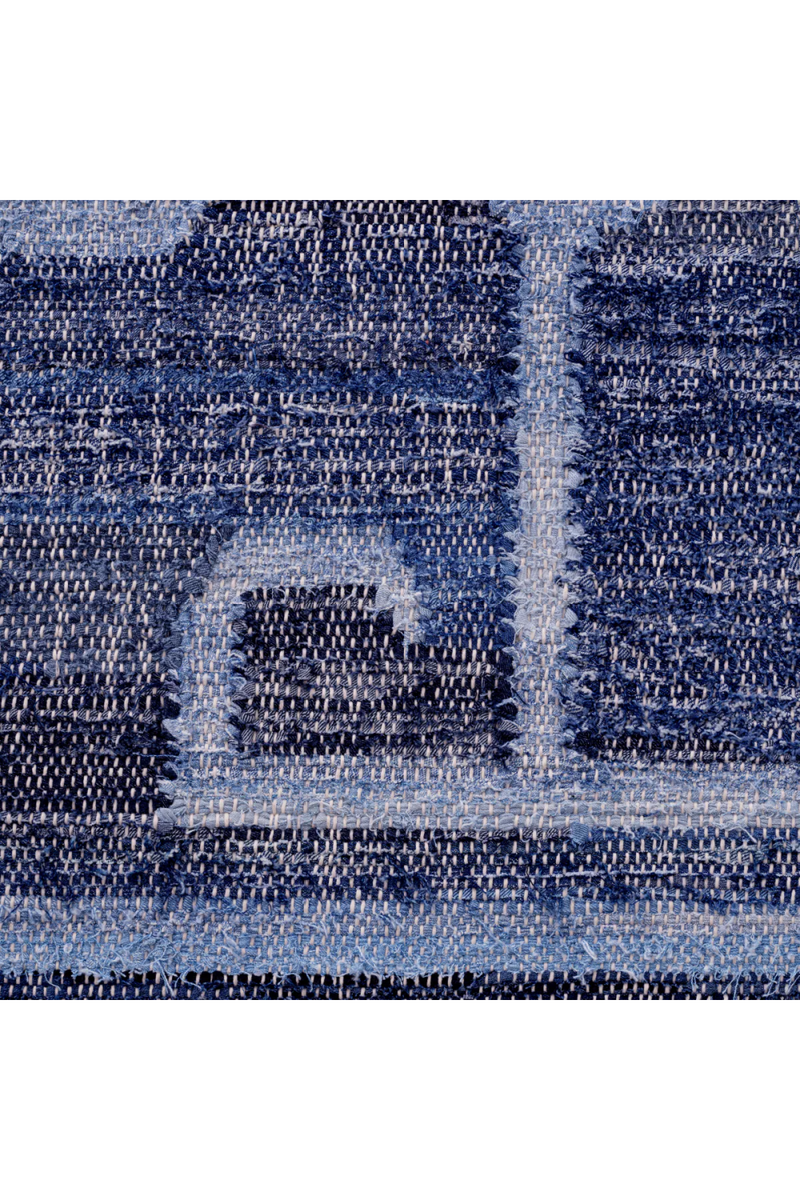 Alfombra de Algodón Azul 300 x 400 cm | Eichholtz Palmaria
