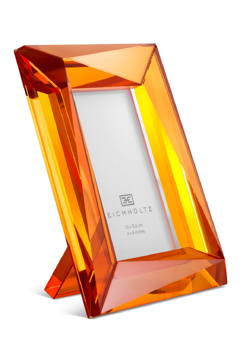 Marco de Fotos en Cristal Naranja (lot de 2) | Eichholtz Obliquity S | Oroa.es