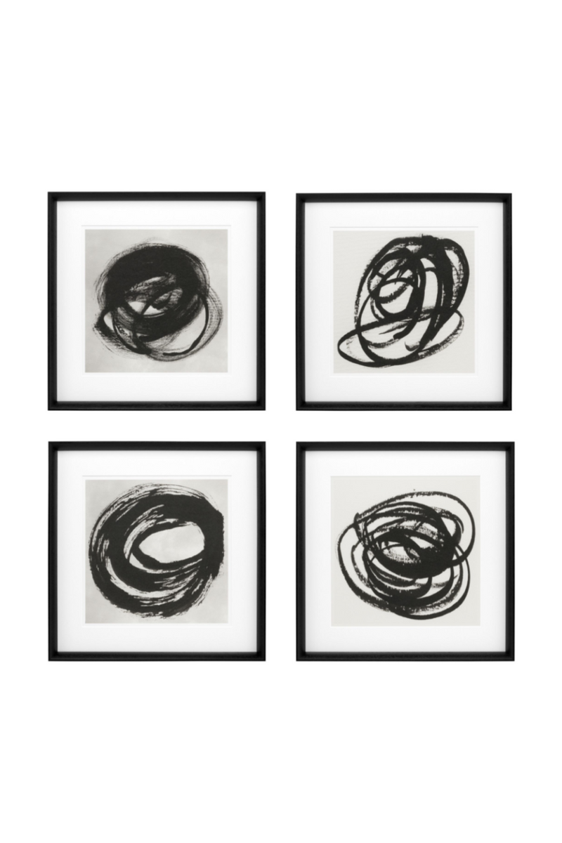 Impresiones Abstractas (set de 4) | Eichholtz B&W Collection I | Oroa.es