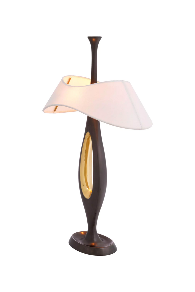 Lámpara de Mesa de Latón Pulido | Eichholtz Gianfranco | Oroa.es