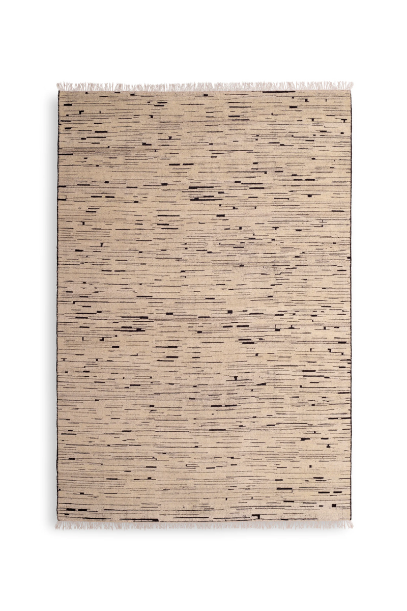 Alfombra Marfil-Negro 100% Lana 200 x 300 cm | Eichholtz Talitha | Oroa.es