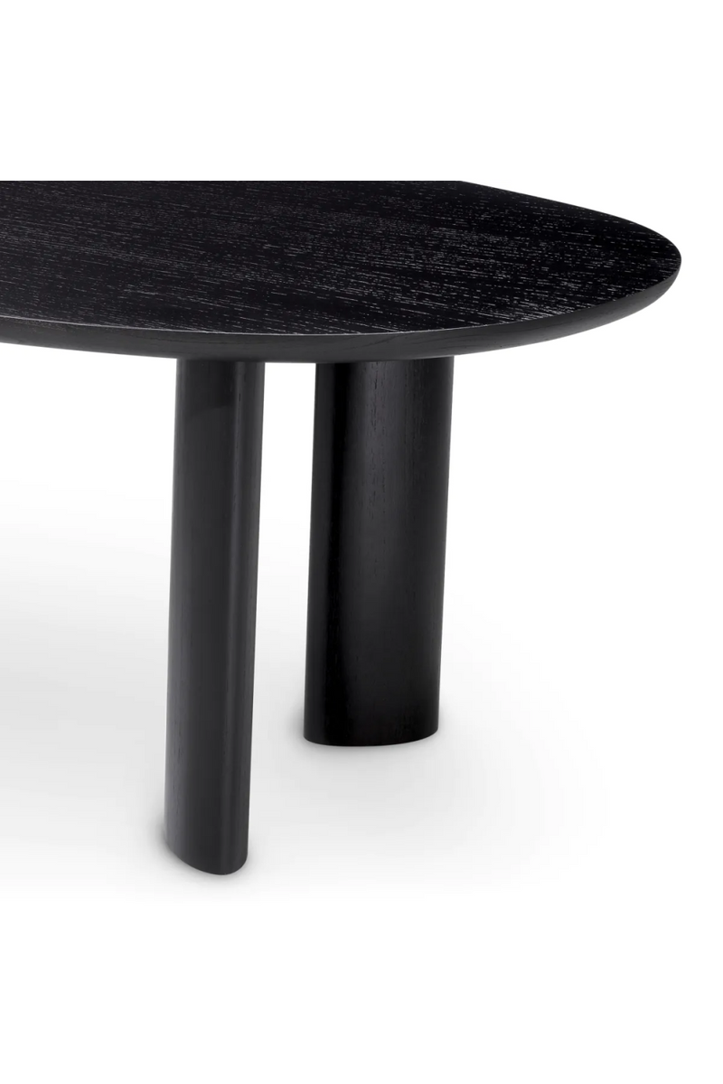 Mesa de Comedor Ovalada Negra | Eichholtz Lindner | Oroa.es