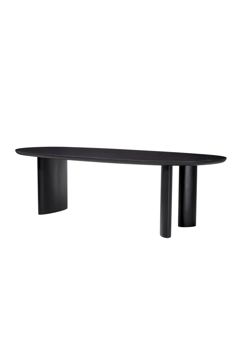 Mesa de Comedor Ovalada Negra | Eichholtz Lindner | Oroa.es