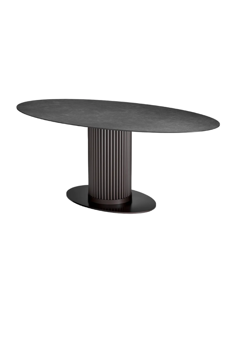 Mesa de Comedor de Bronce y Cerámica | Eichholtz Volterra | Oroa.es