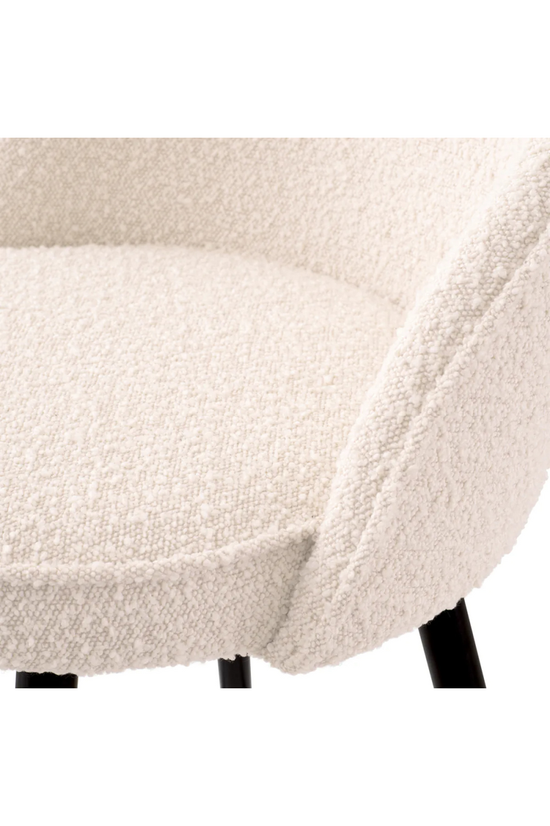 Taburete de Encimera Bouclé Crema (Set de 2) | Eichholtz Cooper | Oroa.es