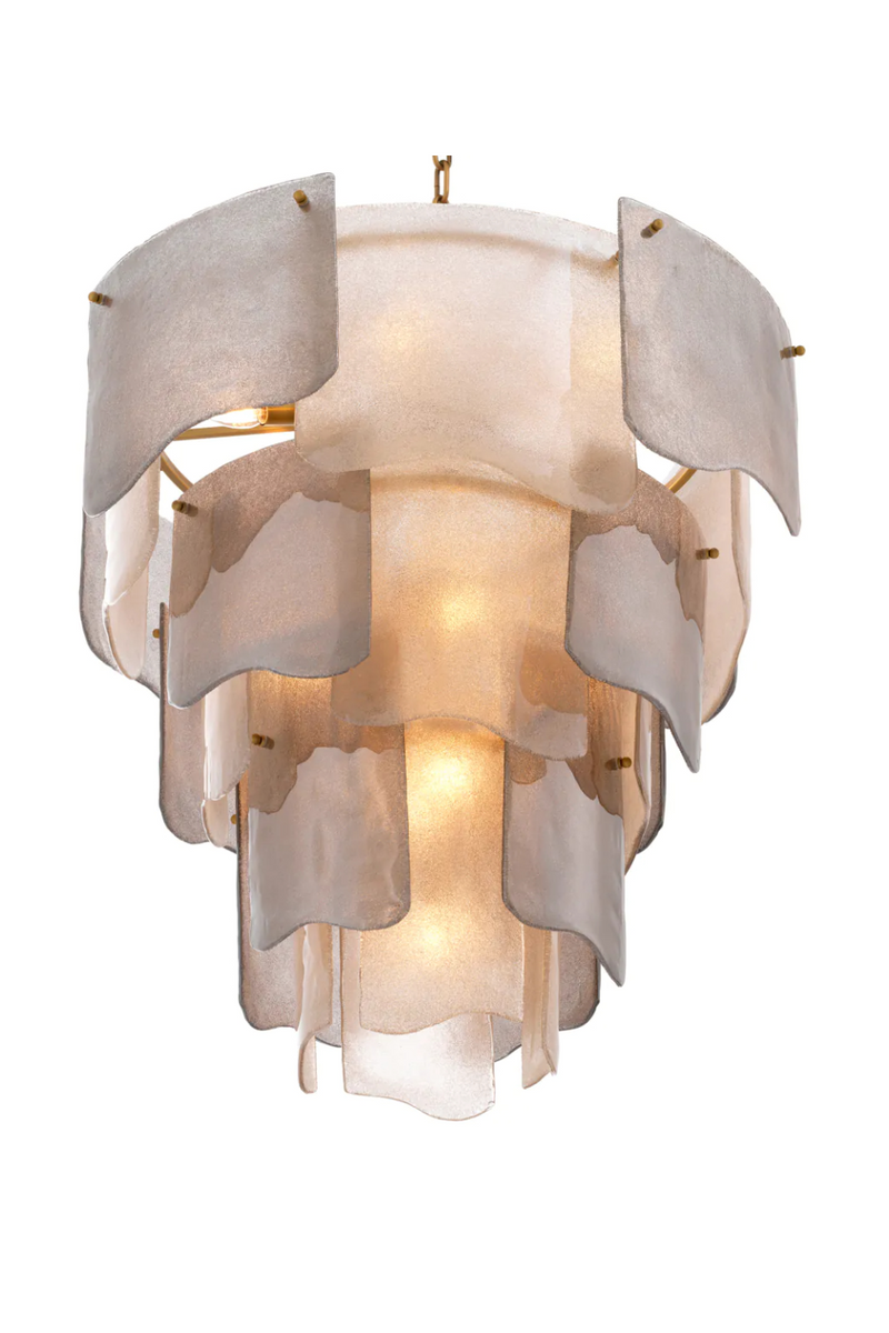 Lámpara de Techo en Latón Antiguo y Cristal Ahumado L | Eichholtz Asinara | Oroa.es
