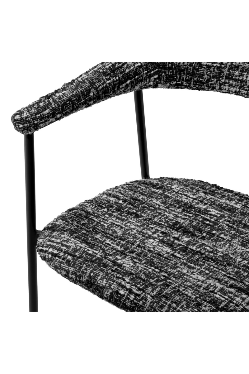 Silla de Comedor Bouclé Negra (Set de 2) | Eichholtz Julio | Oroa.es