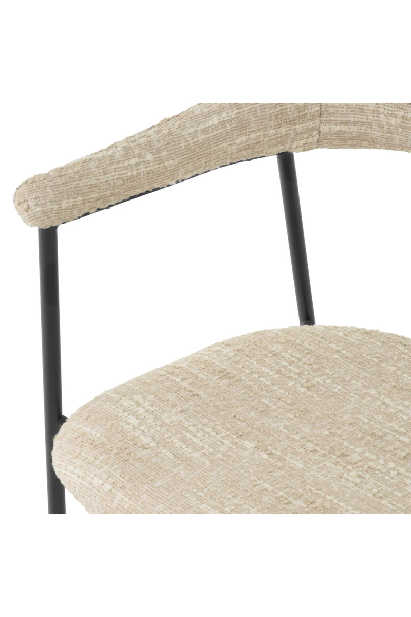 Silla de Comedor Bouclé Crema (Set de 2) | Eichholtz Julio | Oroa.es