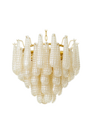 Lámpara de Techo en Cristal Champán y Latón Antiguo | Eichholtz Chaves S | Oroa.es