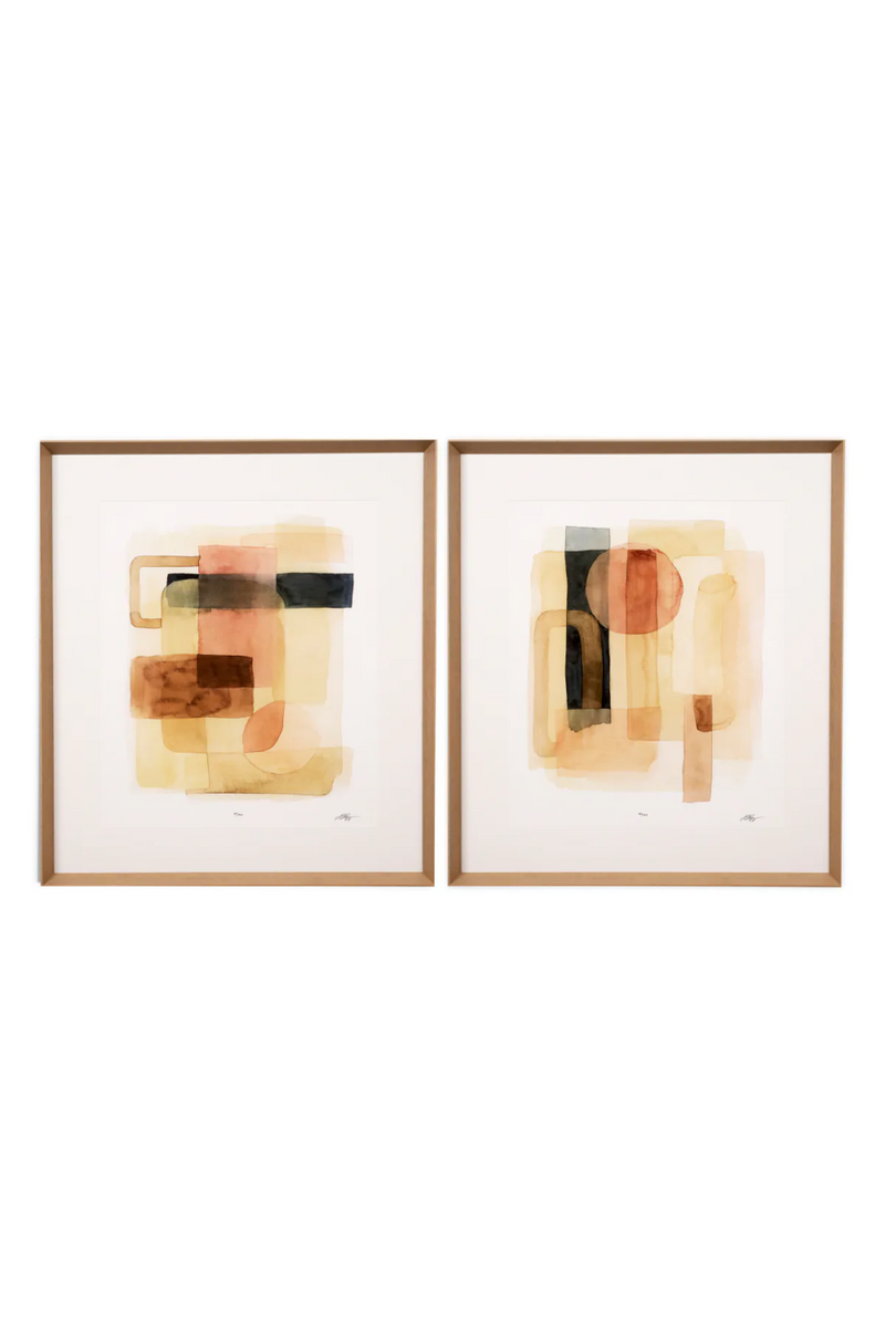 Láminas de Arte Abstracto (lot de 2) | Eichholtz Grace Popp | Oroa.es