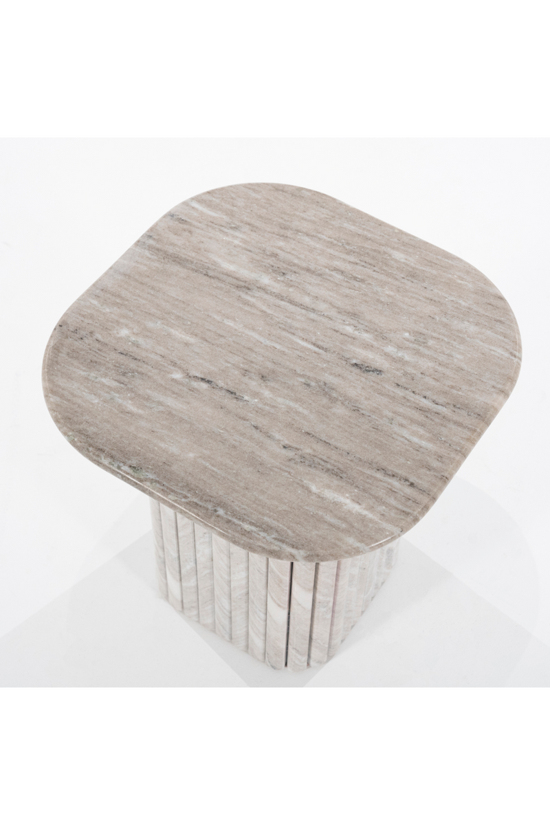 Mesa Auxiliar de Mármol y Madera de Mango | OROA Home Dorique | Oroa.es