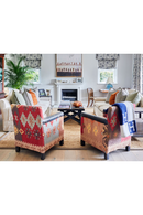 Silón Kilim en Cuero Marrón  | Andrew Martin Marlborough