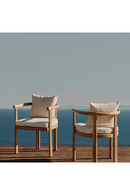 Silla de Comedor Curva de Exterior de Teca| Andrew Martin Cove | Oroa.es