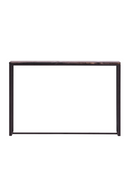 Mesa Consola de Madera Petrificada Negra | Andrew Martin Greta