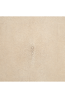 Mesa de Centro Circular de Piel Sintética Marfil | Andrew Martin Braden