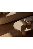 Mesa de Centro Ovalada de Exterior de Travertino | Andrew Martin Porto | Oroa.es