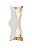 Aplique de Pared de Metal Blanco Curvo | Andrew Martin Josie