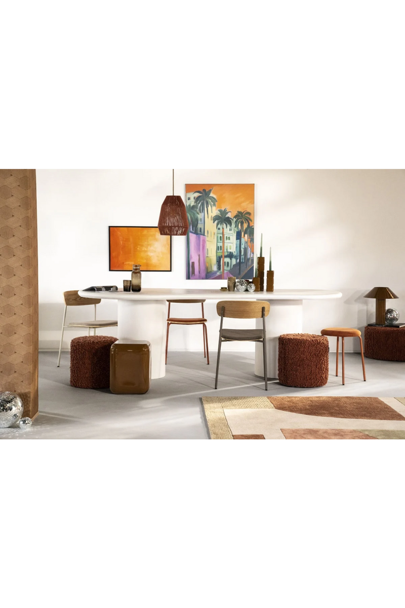 Mesa de Comedor de Fibra de Vidrio - 250 cm | Oroa Home Seki | Oroa.es