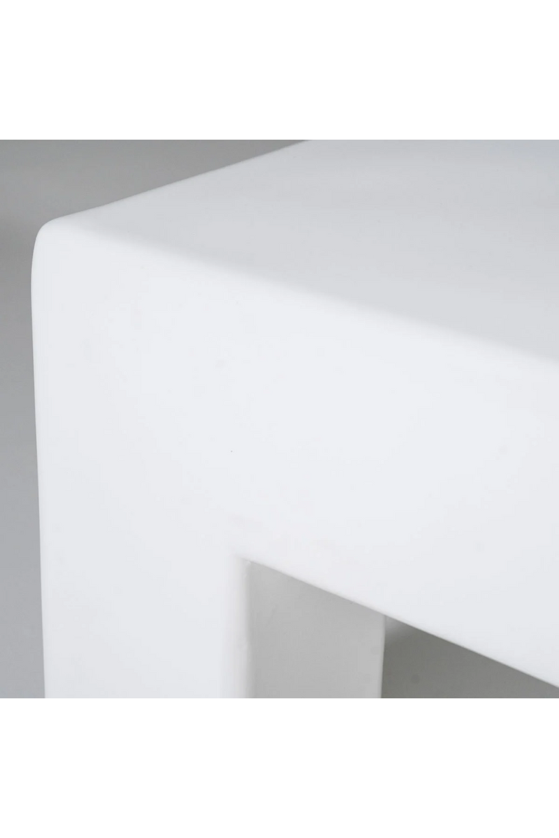 Taburete Blanco de Composite Ecológico | Oroa Home Drew | Oroa.es