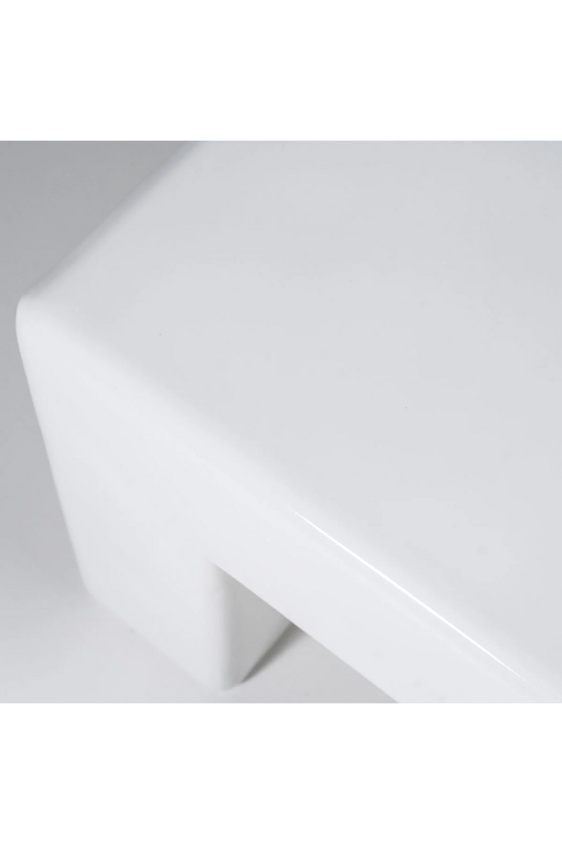 Taburete Blanco de Composite Ecológico | Oroa Home Drew | Oroa.es