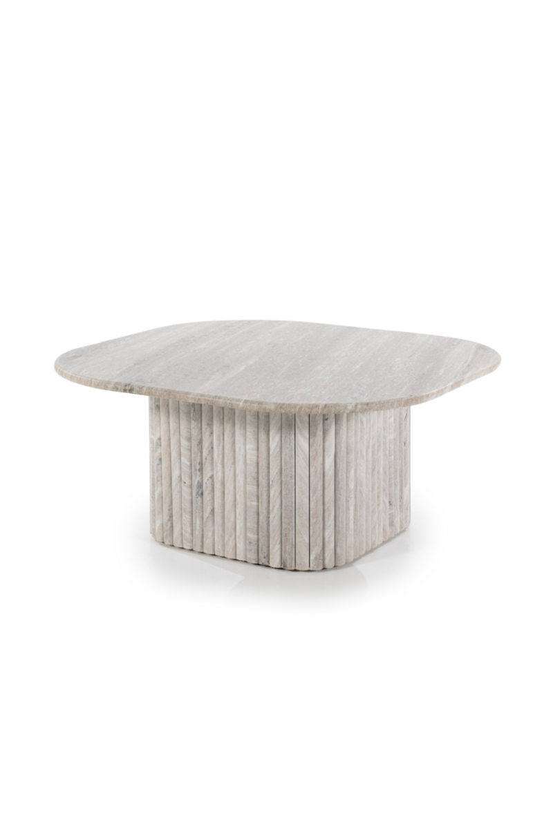 Mesa de Centro de Mármol y Madera de Mango | OROA Home Dorique | Oroa.es