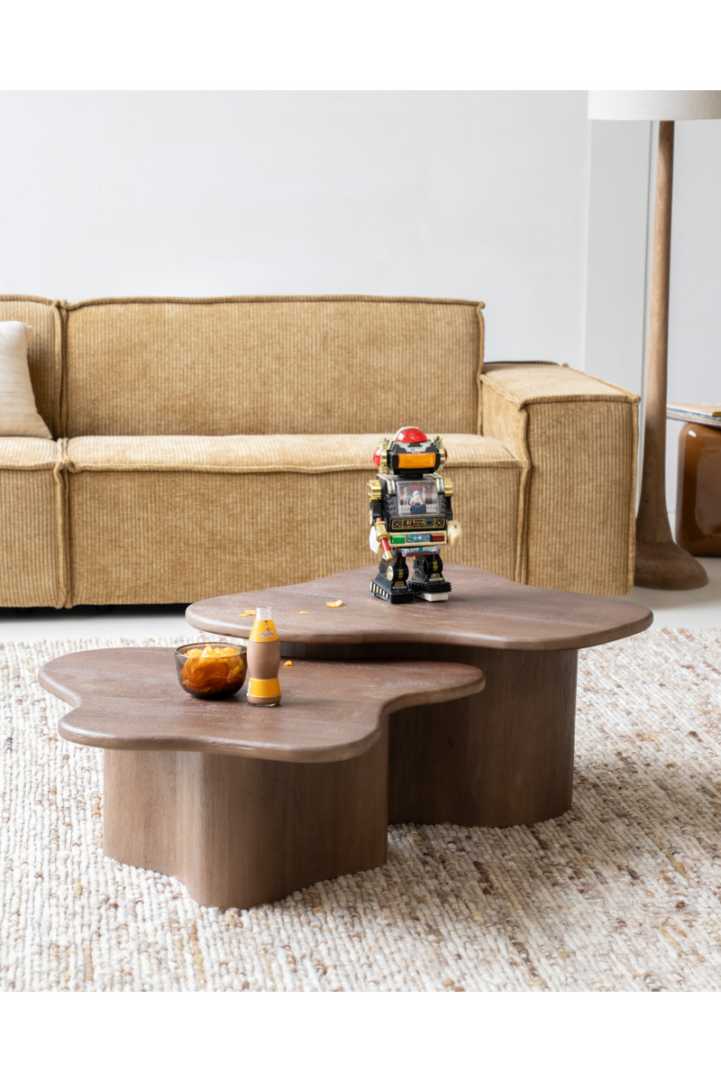 Mesa de Centro de Madera de Mango Marrón | OROA Home Fall | Oroa.es