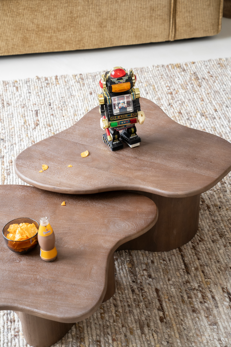 Mesa de Centro de Madera de Mango Marrón | OROA Home Fall | Oroa.es