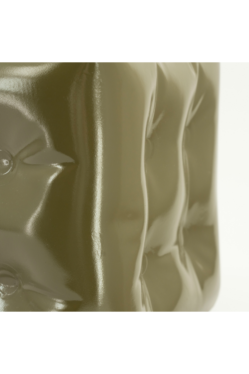 Taburete Cubo Arrugado y Brillante | OROA Home Captives | Oroa.es