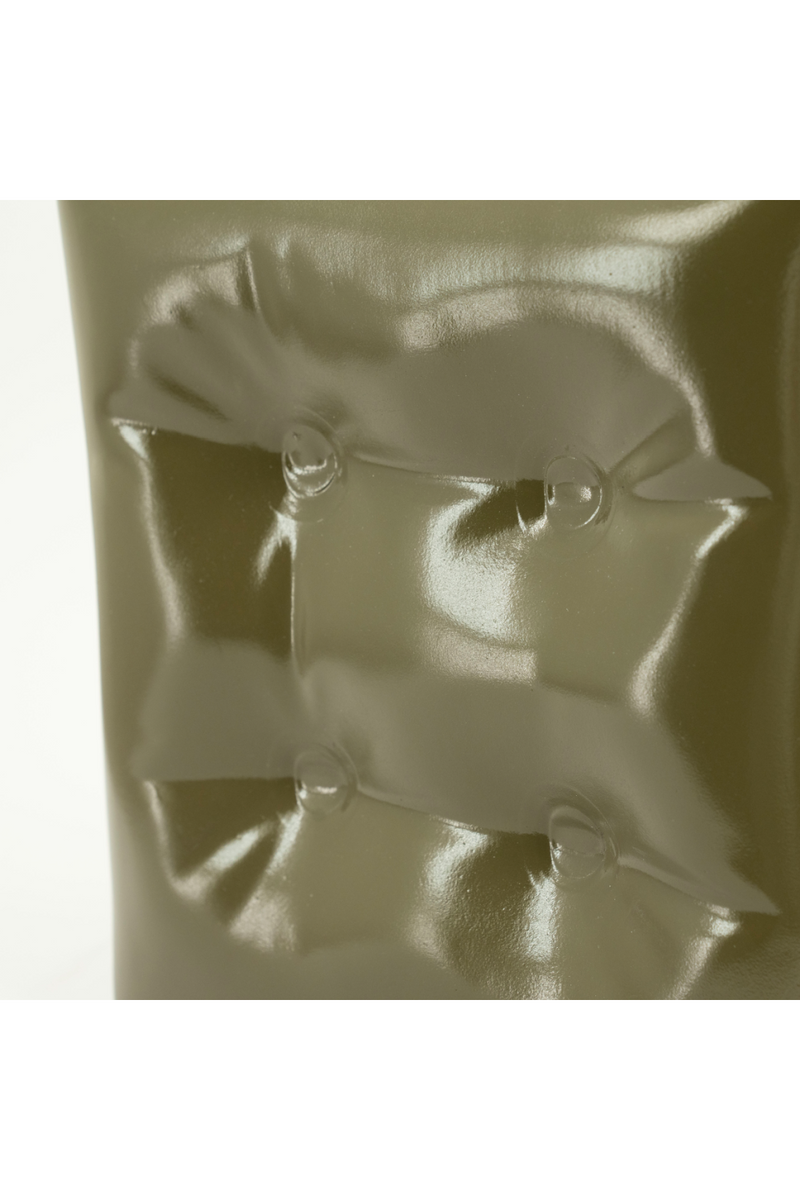 Taburete Cubo Arrugado y Brillante | OROA Home Captives | Oroa.es