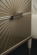 Mesita de Noche en Madera Crema y Piedra Blanca | Caracole Valentina S | Oroa.es