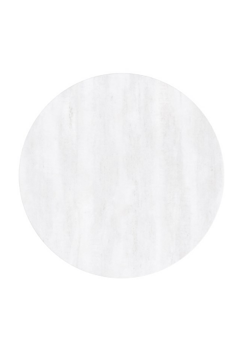 Mesa auxiliar pedestal de piedra blanca | Caracole Beta | Oroa.es