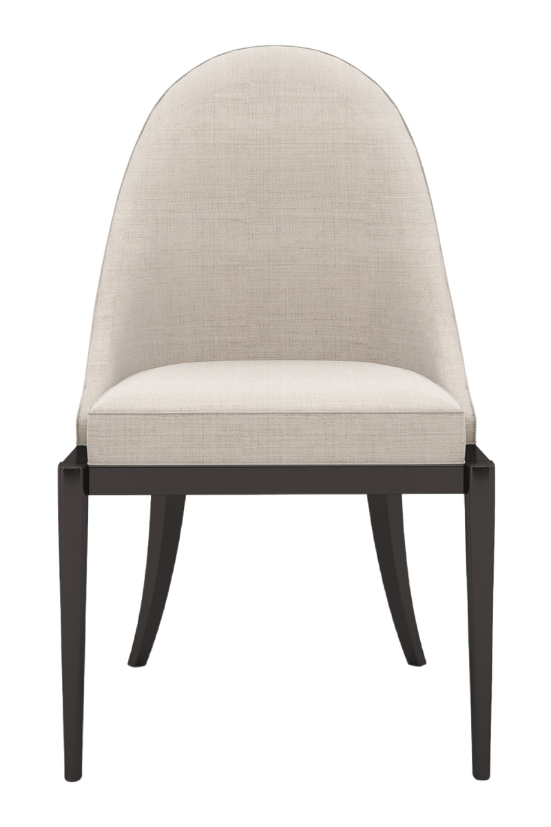 Silla Lateral Curva Beige | Caracole Natural Choice | Oroa.es