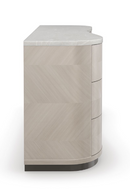 Cómoda en Madera y Mármol Blanco | Caracole Roam | Oroa.es