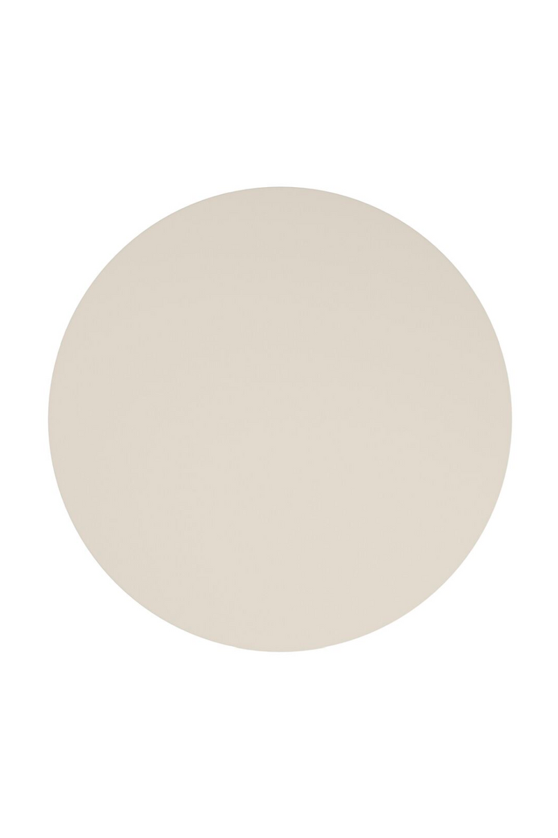 Mesa de Comedor Redonda de Madera Marfil | Caracole Dorian | Oroa.es