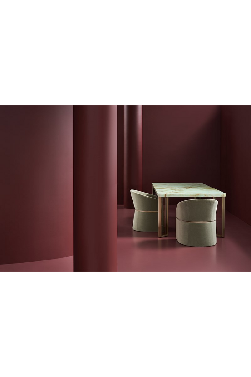 Mesa de comedor de ónix verde | Caracole The Naturalist | Oroa.es