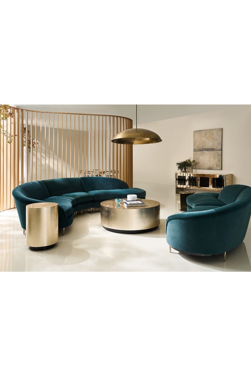 Mesa Auxiliar en Topo Plateado | Caracole Coffee Couture | Oroa.es