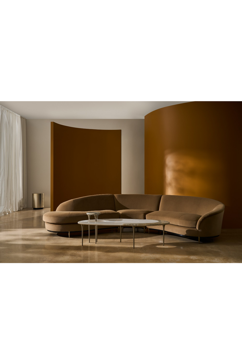 Mesa Auxiliar en Topo Plateado | Caracole Coffee Couture | Oroa.es