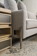 Sofá de mezcla de lana gris | Caracole Remix | Oroa.es