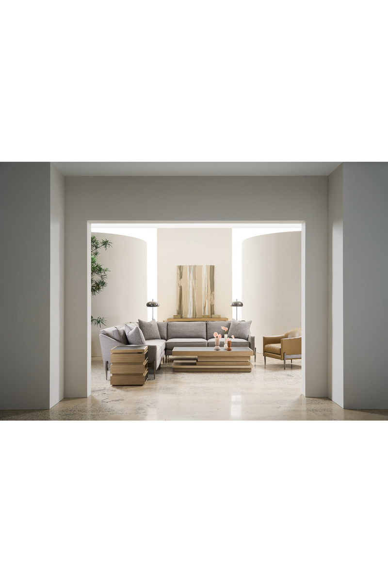 Mesa auxiliar escalonada de 2 cajones | Caracole La Moda | Oroa.es