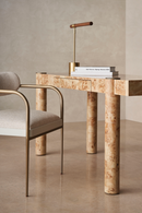 Silla de comedor con estructura de bronce | Caracole Emphasis | Oroa.es