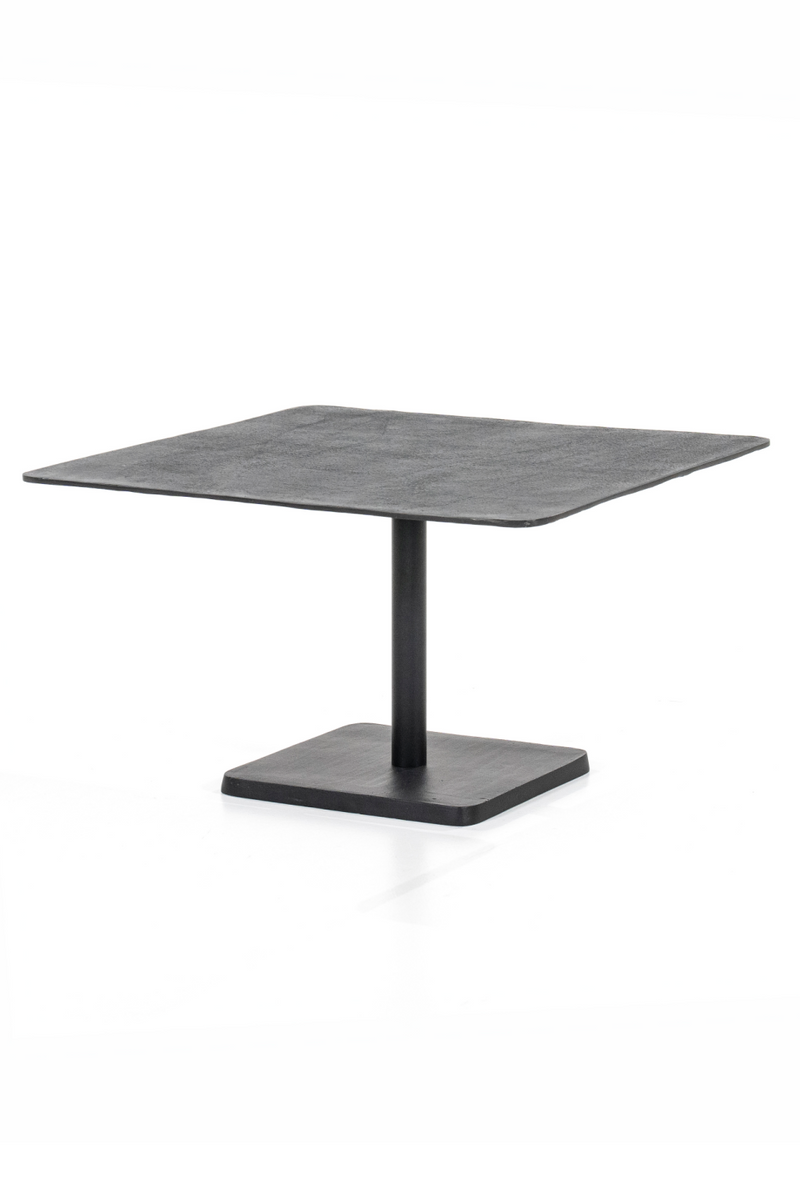 Mesa de Centro con Pedestal de Aluminio Negro | OROA Home Neal | Oroa.es