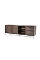 Mueble de TV de Mango de Madera (2 Puertas) | OROA Home Jimmy | Oroa.es