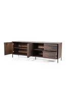 Mueble de TV de Mango de Madera (2 Puertas) | OROA Home Jimmy | Oroa.es
