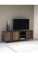 Mueble de TV de Mango de Madera (2 Puertas) | OROA Home Jimmy | Oroa.es