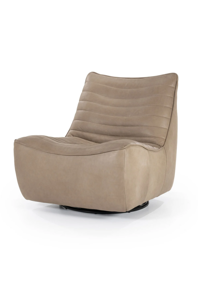 Sillón de Cuero Taupe | Oroa Home Matthew | Oroa.es