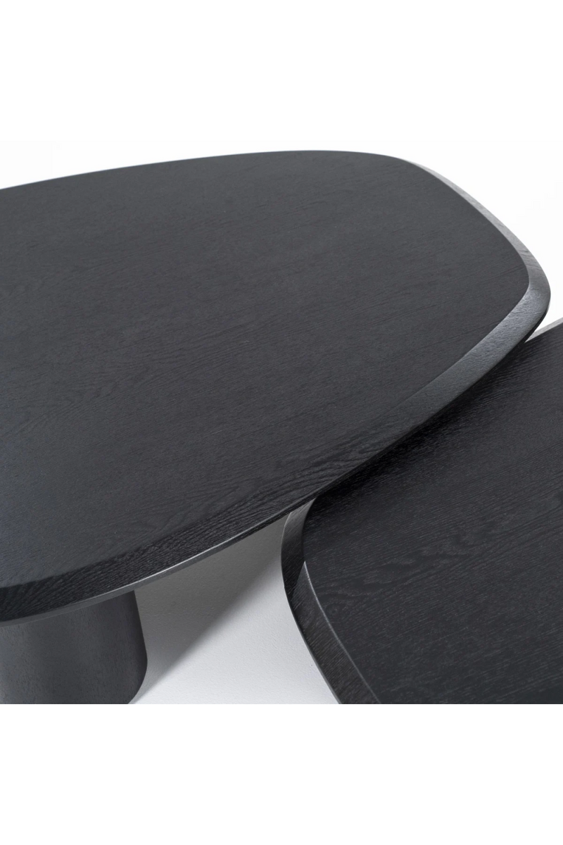 Mesa de Centro de Chapa de Roble Negra 96x78 cm | Oroa Home Walter | Oroa.es