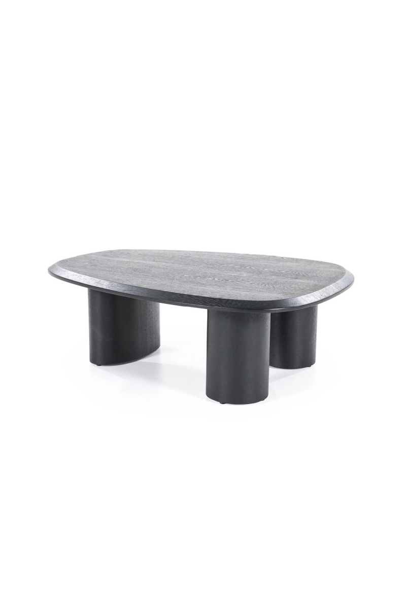 Mesa de Centro de Chapa de Roble Negra 96x78 cm | Oroa Home Walter | Oroa.es